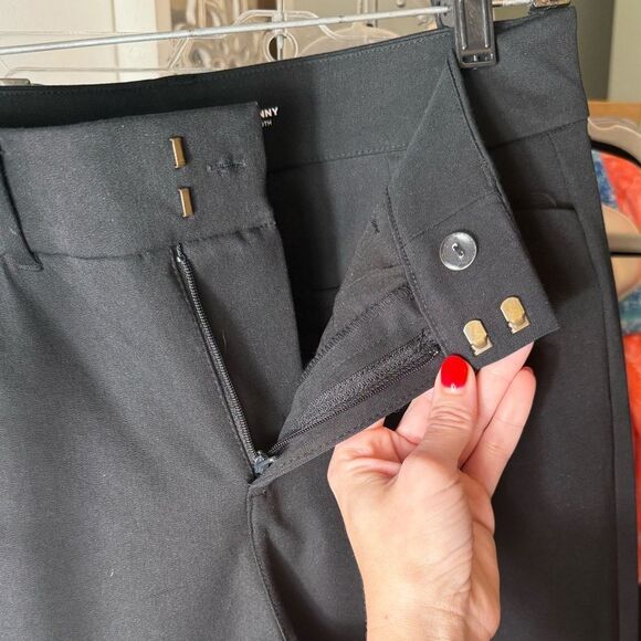 Old Navy Black High Rise Pixie Skinny Chino Dress Pant Size 4 - Picture 8 of 10